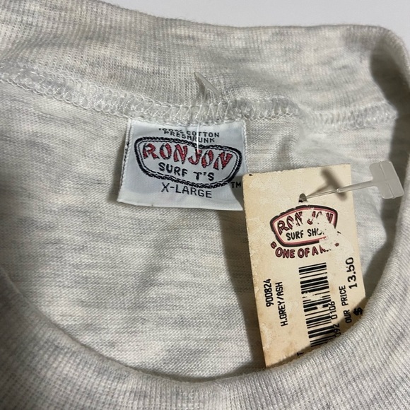 Vtg 90s Ron Jon Surf Shop Pocket T-Shirt Single Stitch - Picture 2 of 6